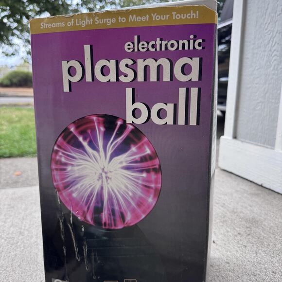 Vintage Electronic Plasma Ball Light Sound Touch Clearline Concepts Works Box - Picture 4 of 15